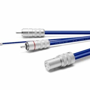 Oyaide - PA-2075 DR V2 5 pin DIN plug - RCA plug (1.2 Mtr Pair)