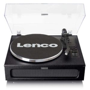 Lenco LS-430BK - Record Player with 4 built-in speakers